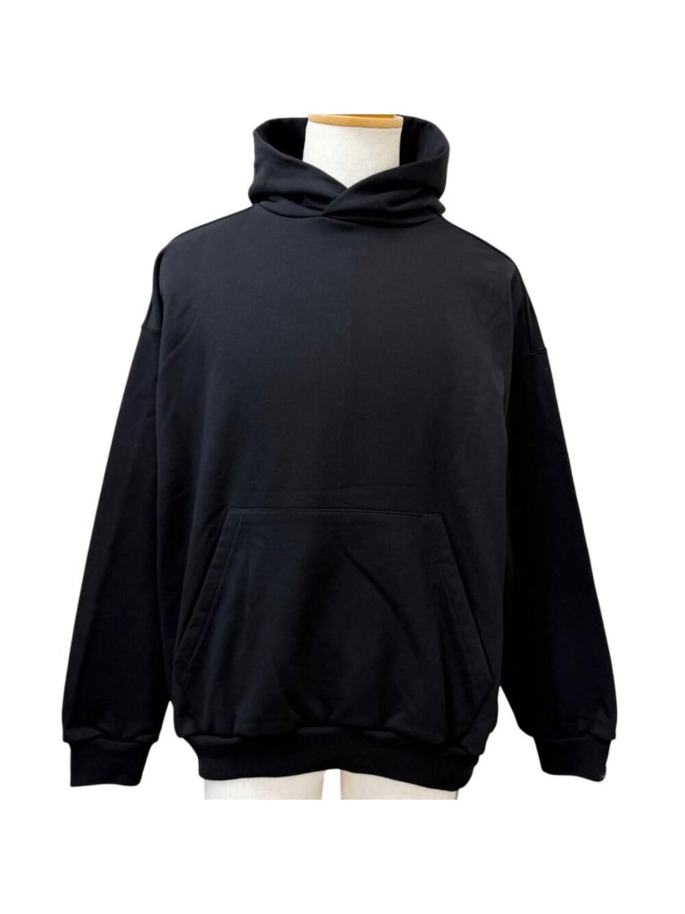 Balenciaga Cotton Garde Robe Pullover Hoodie Black